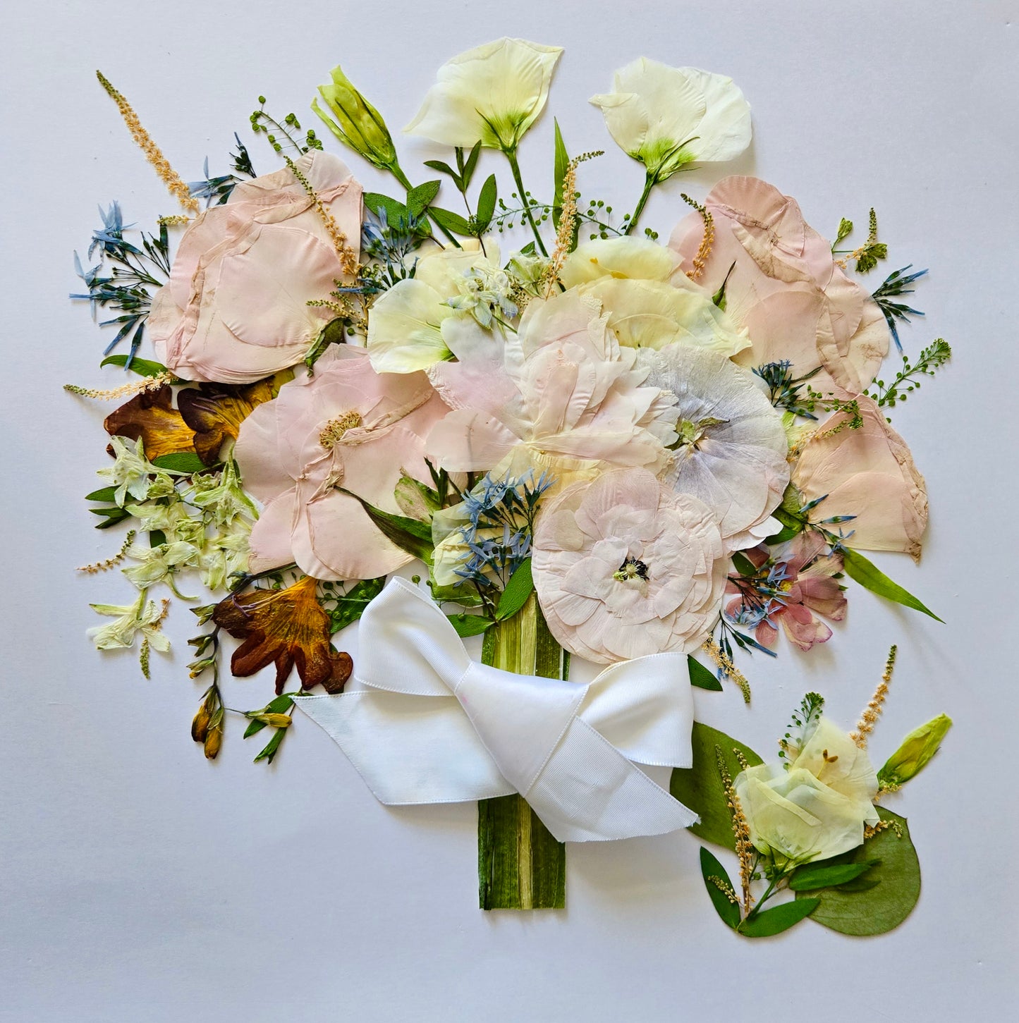 16*24 Custom pressed flower bouquet frame for your occasion